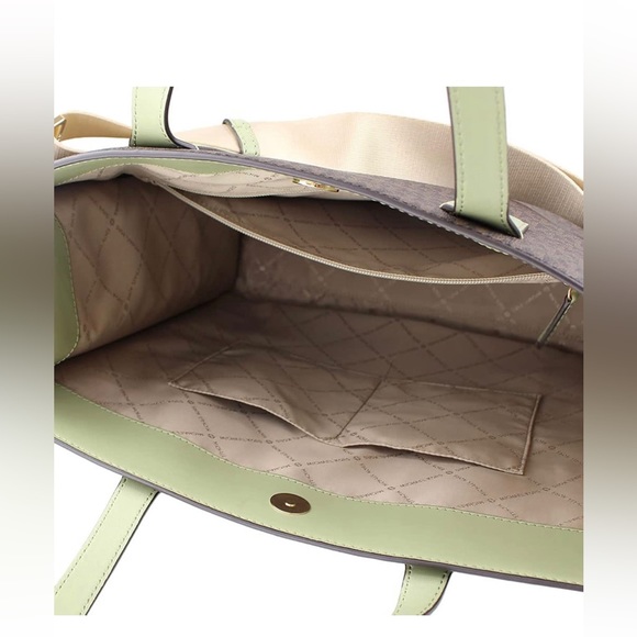 Michael Kors Kenly Large Tote Shoulder Bag (Light Sage) - Picture 9 of 9